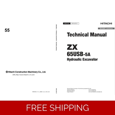 HITACHI ZX65USB-5A EXCAVATOR TECHNICAL MANUAL HITACHI ZX65USB-5A EXCAVATOR TECHNICAL MANUAL